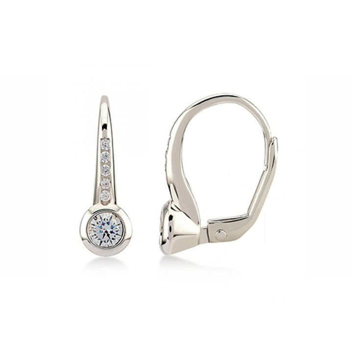 RPM Argent Boucles d'oreilles en or blanc ou jaune 10K
