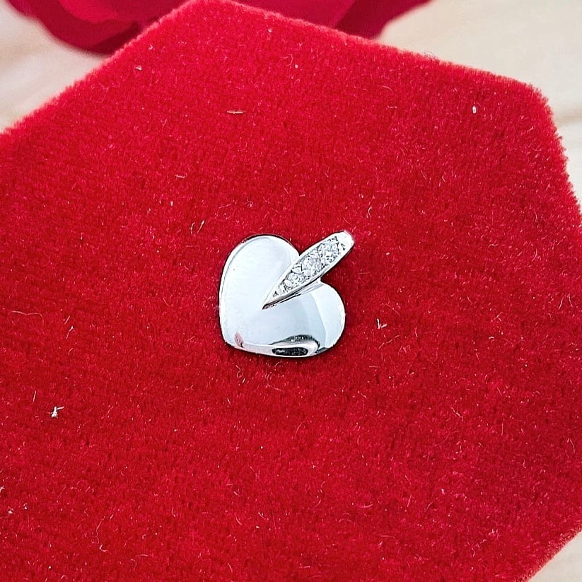 RPM Argent Pendentif Coeur en or jaune ou blanc 10K