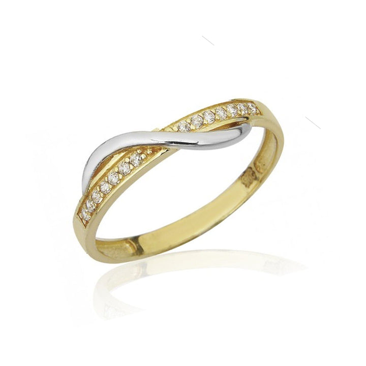 RPM Bague en or jaune et blanc 10K