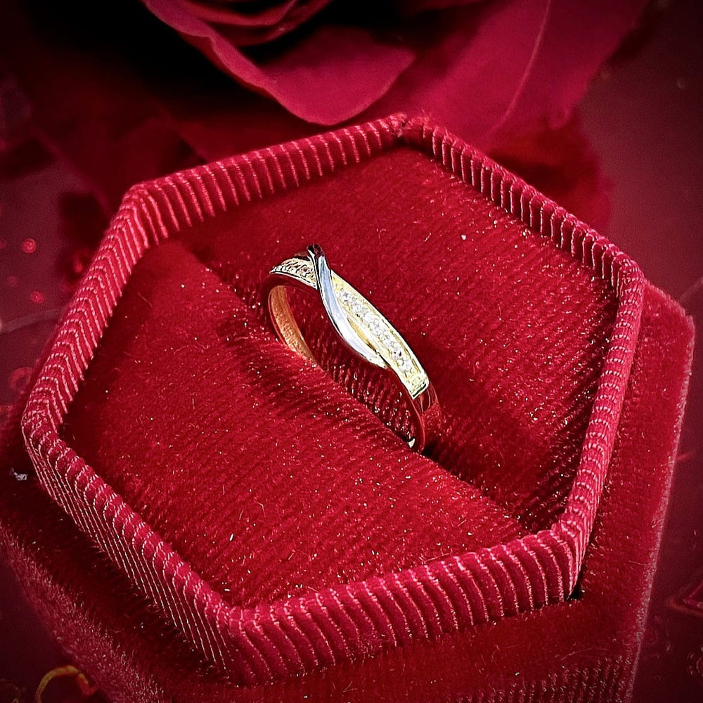 RPM Bague L’enlacée en or jaune et blanc 10K