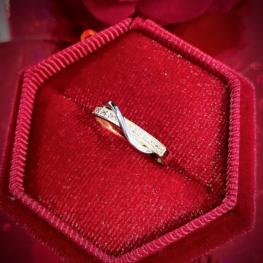 RPM Bague L’enlacée en or jaune et blanc 10K