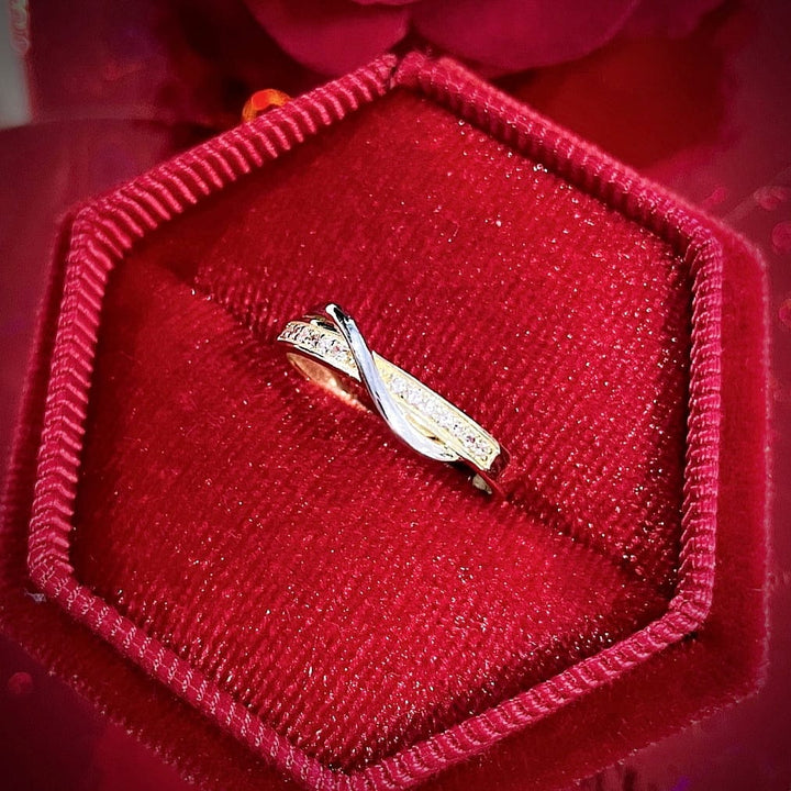 RPM Bague L’enlacée en or jaune et blanc 10K