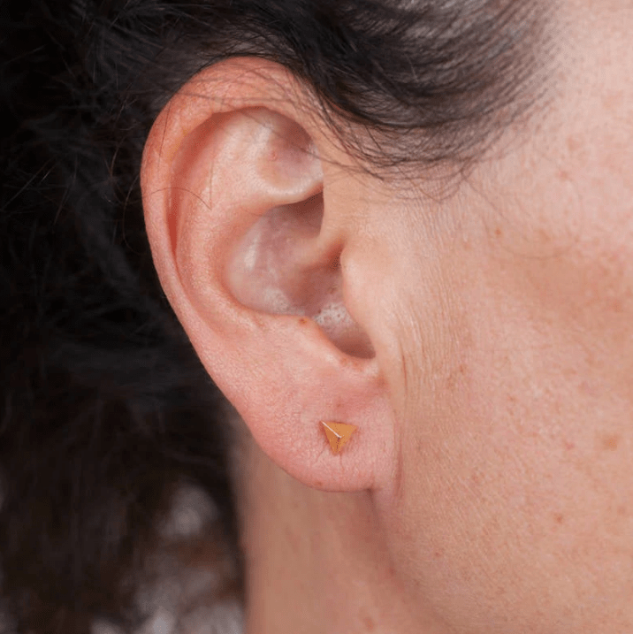 RPM Boucles d'oreilles Pyramides en or jaune 10K