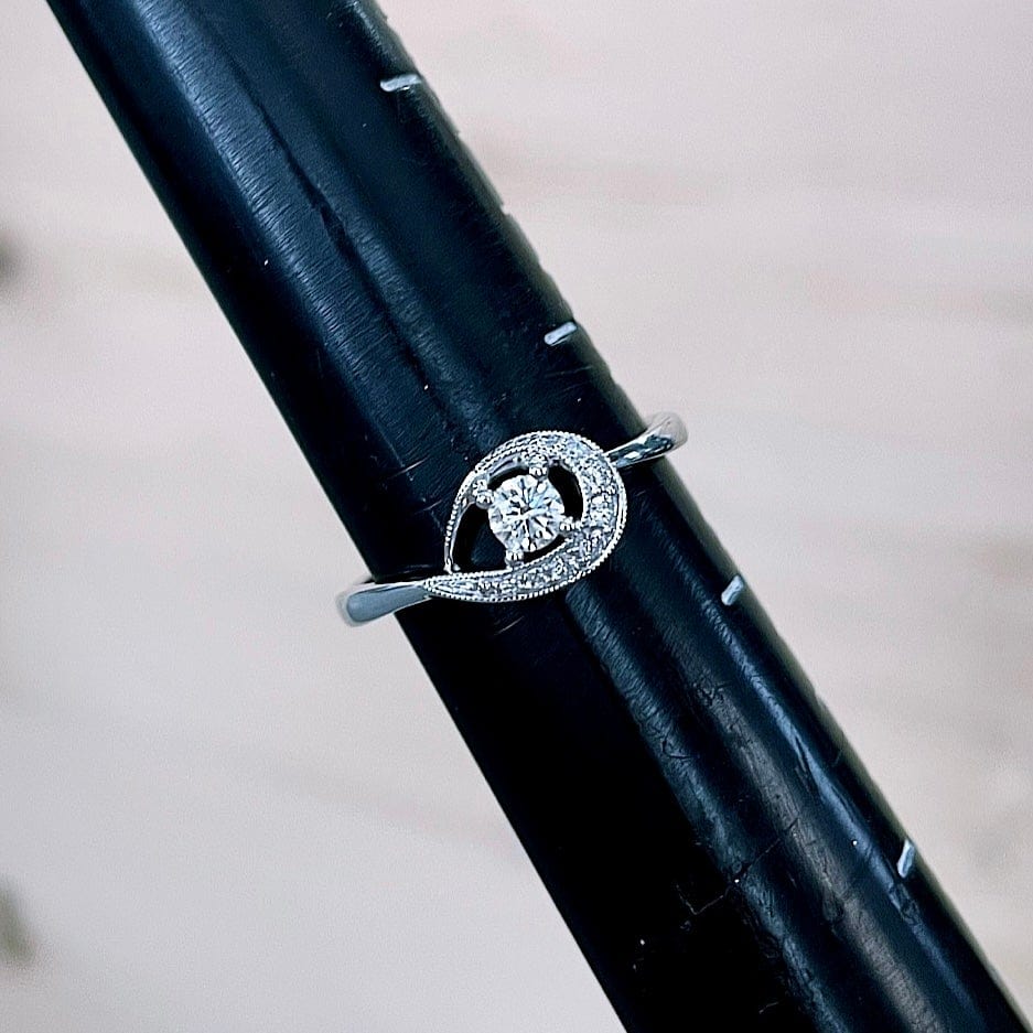 RPM Grandeur 7 Bague Solitaire en or 14K et diamants - 21pts