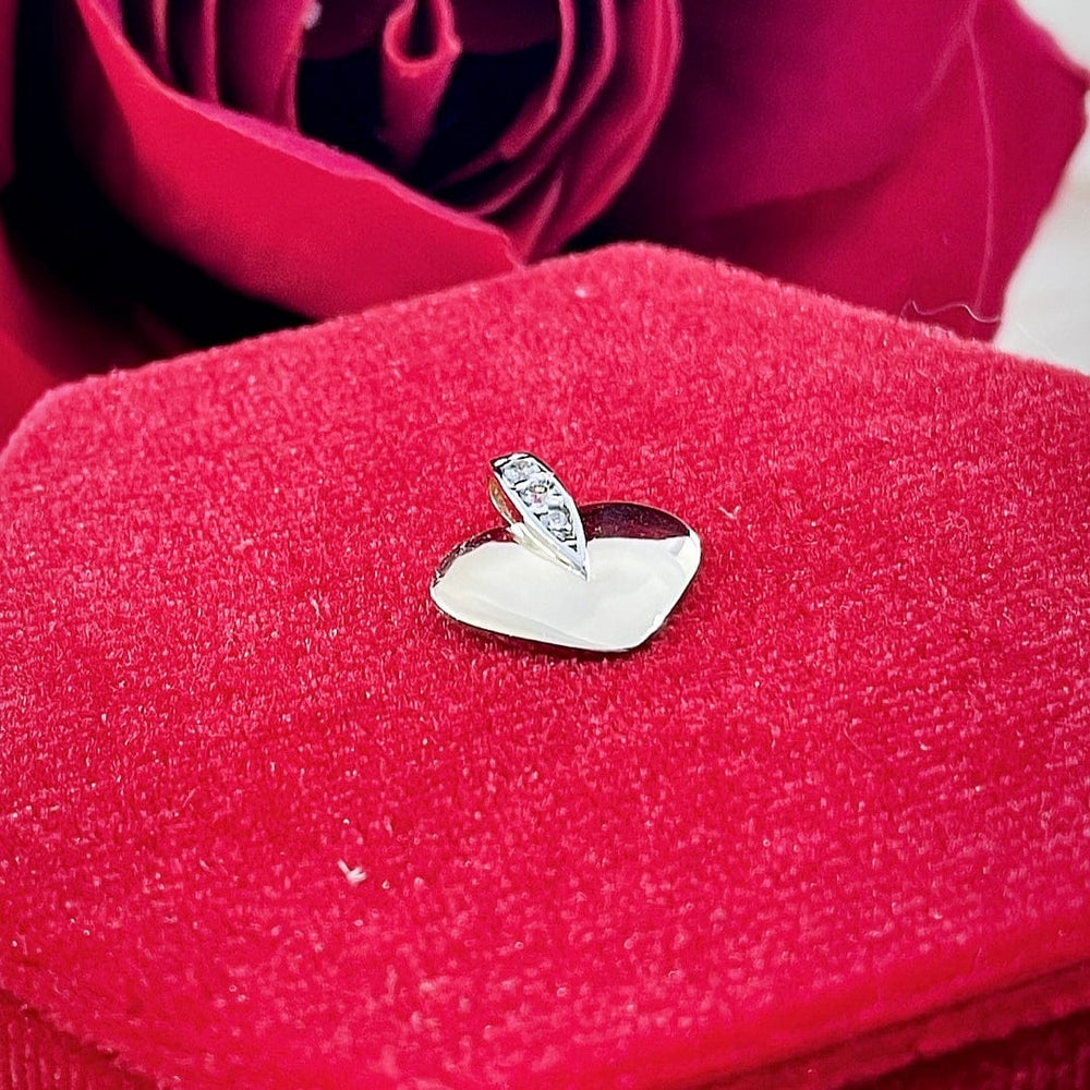 RPM Pendentif Coeur en or jaune ou blanc 10K