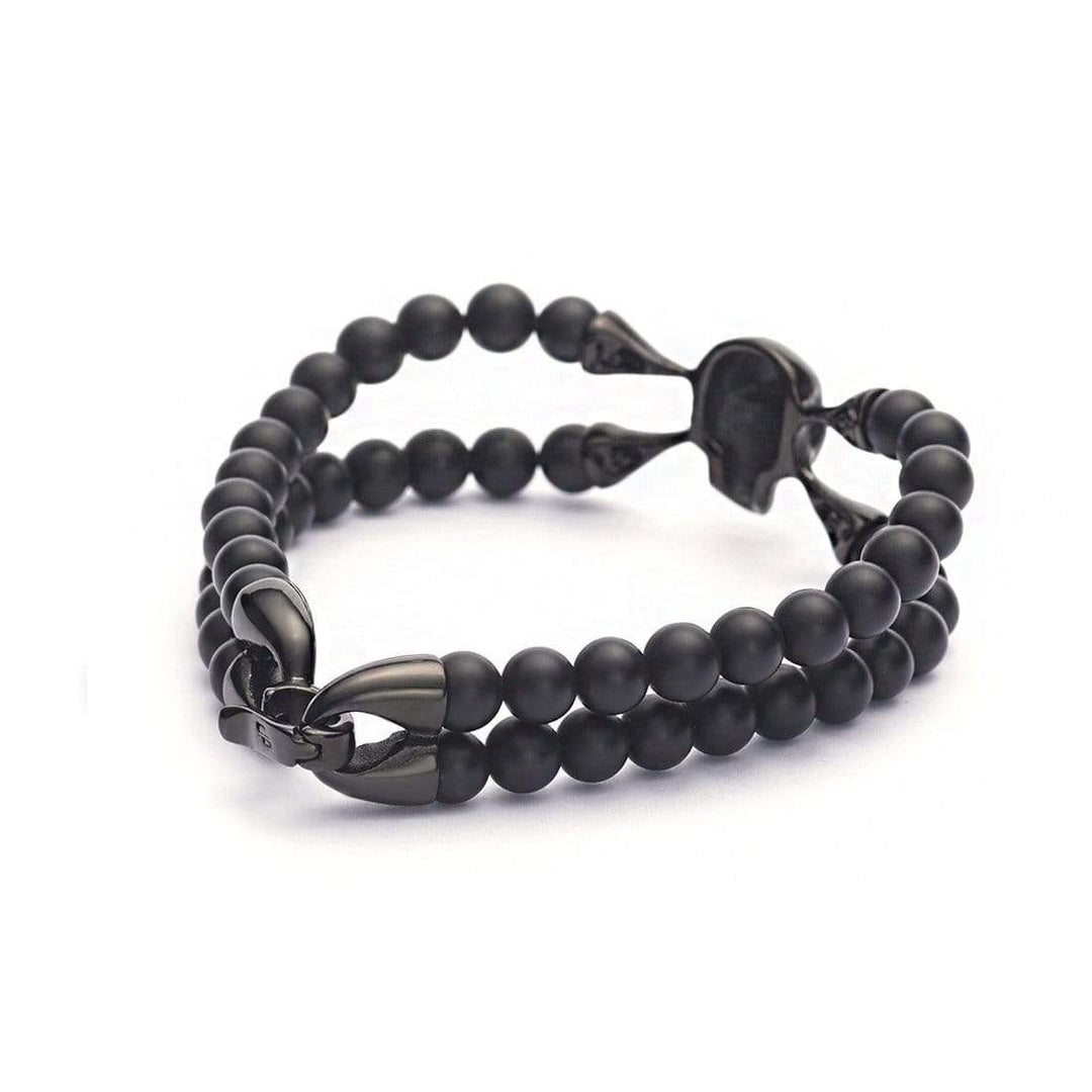 SkeletonHD Bracelet SpiderHD pierres et acier